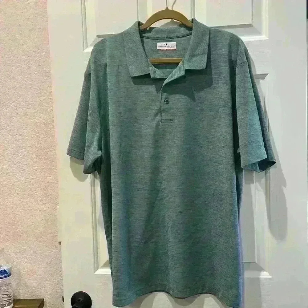 GrandSlam Heather Green Polo Shirt Size XXL